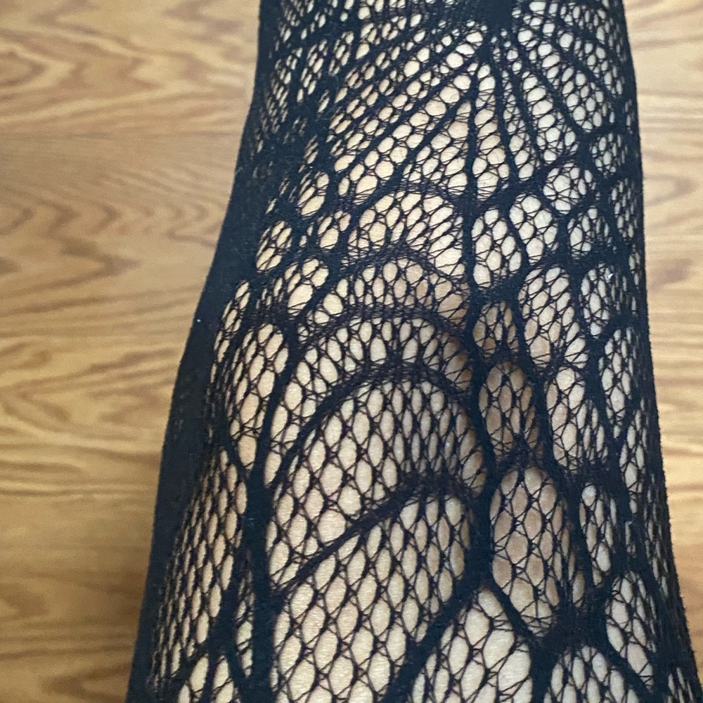 Killstar Black Spider Web Pattern Tights